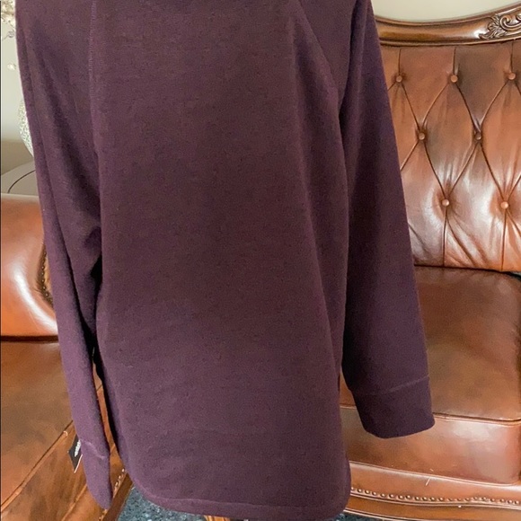 Ideology Cowl-Neck Pullover,Dark Eggplant XXL - Picture 6 of 7